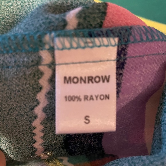 Monrow Multicolored Striped Top - Picture 2 of 4
